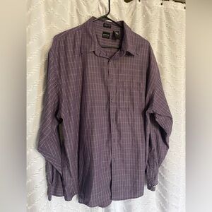 Men's Muted Purple Checkered Button Down Shirt